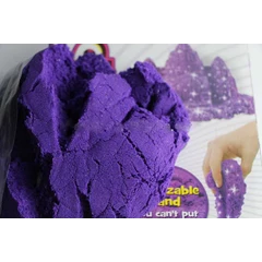 new kinetic sand / pasir ajaib bling-bling 500gr dan 6 cetakan