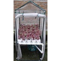jirifarm paket starterkit hidroponik nft horisontal 50t w/ greenhouse