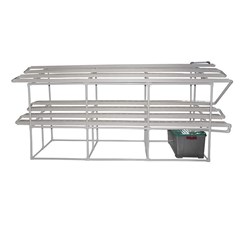 paket starterkit hidroponik nft 2 tingkat 3 meter 240 lt