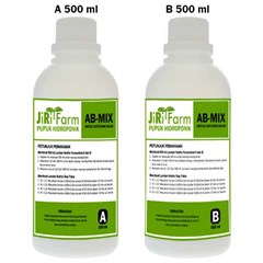 jirifarm 08253 ab mix 0.5l (botol) nutrisi hidroponik sayuran daun