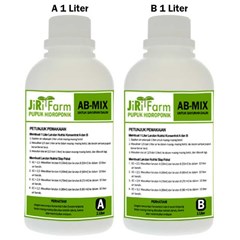jirifarm 08254 ab mix 1l (botol) nutrisi hidroponik sayuran daun