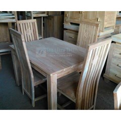 set kursi makan balero ukir mawar