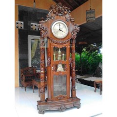 jam hias ukir mawar