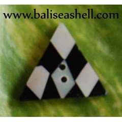 shell nautilus button art crafts / kancing baju segitiga mop