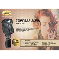 krezt retro microphone k45 cls metal – dark grey