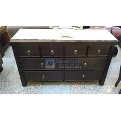 buffet jati minimalis jklasik 8 laci