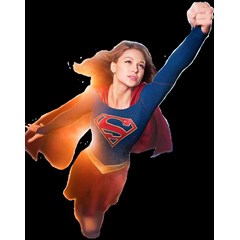 rak buku melayang ukir supergirl