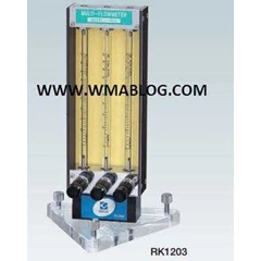 kofloc multiple flow meter with needle valve model rk 120x 