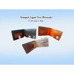 dompet ktp lipat dua biawak (polos)