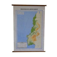 peta provinsi sulawesi barat (bingkai)