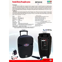 portable wireless pa system dp101se