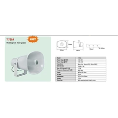 weatherproof horn speaker t-720a