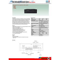 digital class-d mixer amplifier t-120ca