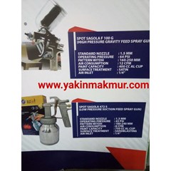 spray gun/dico spit spot sagola f 100/472 termurah