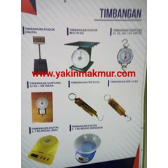 timbangan gantung & duduk digital - manual termurah