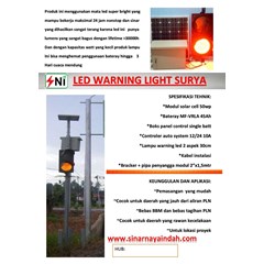 lampu warning tenaga surya 50 wp