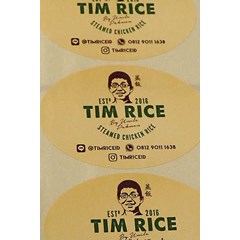 label makanan restaurant