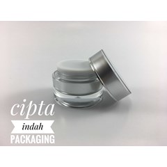 pot cream acrylic 10gr siver