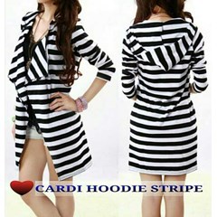 cardi stripe hodie