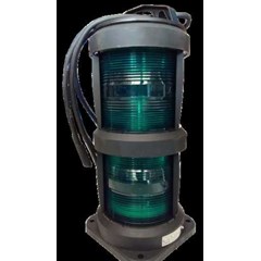 kap lampu, lampu navigasi kapal double starboard green. 