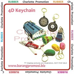 rubber keychain 4d / gantungan kunci karet 4d / pvc rubber