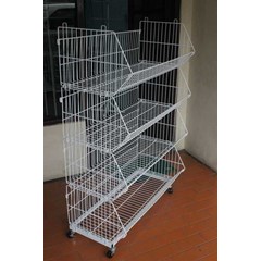 rak keranjang susun (2 tipe)