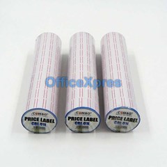 label harga / price label 1 line putih combo