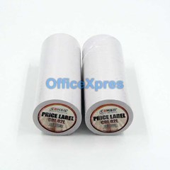 label harga / price label 2 line putih combo
