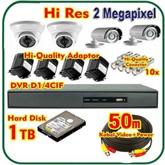 paket 4 kamera cctv ahd