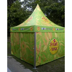 tenda promosi, kerucut, tenda kafe