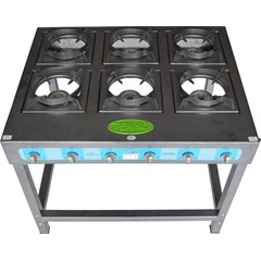 tenno kompor gsp-63bt-tr 6 tungku tekanan tinggi otomatis + rangka