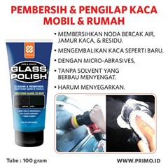 pembersih jamur kaca poles primo glass polish 100 gram
