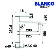 blanco kran air tipe linee