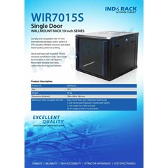 indorack wir7015s 15u depth 700mm single door