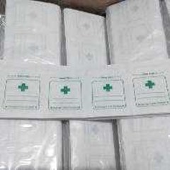 kertas obat puyer | kantong obat puyer | sablon logo | kantong obat