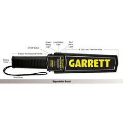 `jual - metal detector garret, super wand handheald