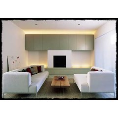 set furniture ruang kerja rumah / sekatan gypsum partisi