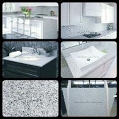 meja granit putih import meja batu granit star white kitchen wastafel 