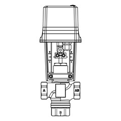tiger-control | tl-3vbc+tc | 3-way motorized valve, 3-position