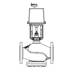 tiger-control | tf-2vgc+tc | 2-way motorized valve, 3-position