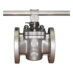 kamizawa | kzvp-150#-cf8m | plug valve, cf8m, flanged 150#