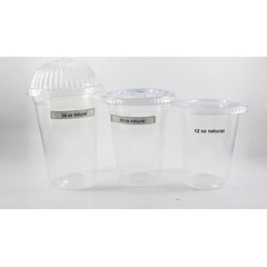 cup gelas plastik bening