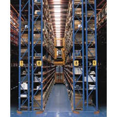 tech link very narrow aisle pallet racking vna