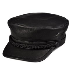 topi kulit asli (kode g)