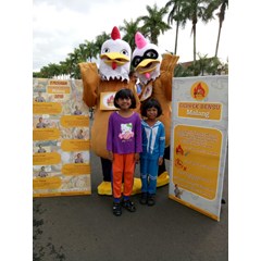 kostum badut maskot geprek bensu malang
