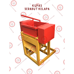 mesin  kupas kulit serabut kelapa dari batok 