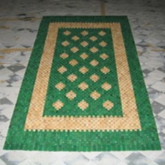 tikar karpet kayu 90051 hijau natural 150x210