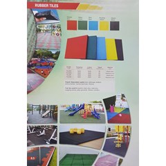 rubber gym mat biru