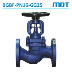 mdt | bgbf-pn16-gg25 | bellows seal globe valve, gg25, pn16