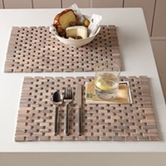 tatakan piring kayu putihplacemat 